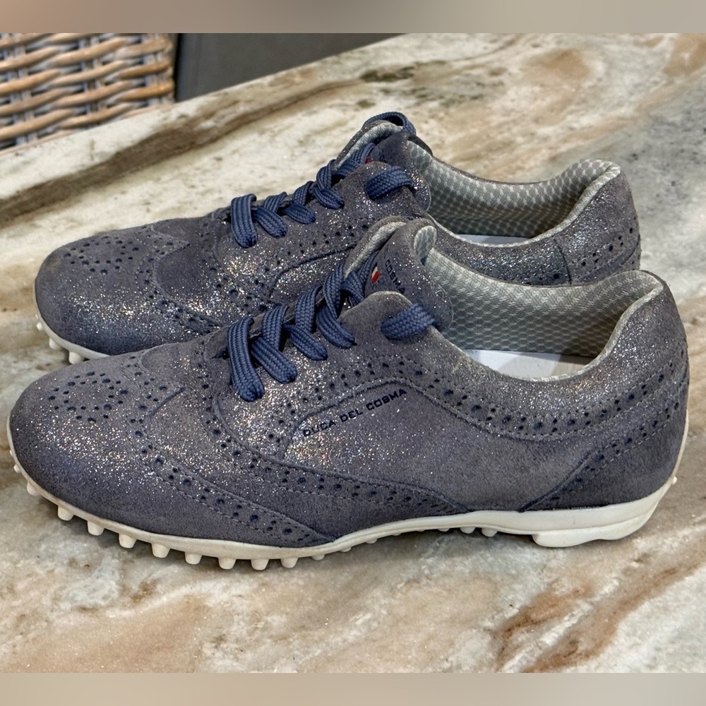 Women’s DUCA DEL COSMA Rhapsody navy sparkling Spikeless golf shoes- Size US 7 - Picture 7 of 11